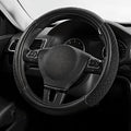 Skechers Steering Wheel Cover,Max Cushioning Leather Steering Wheel Cover Universal Fit 14" 1/2-15" Car Wheel Protector for Men Women Fit Suvs,Vans,Sedans,Car,Trucks,Black