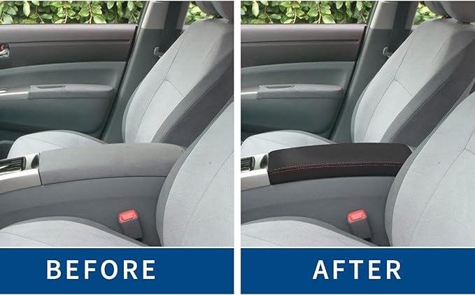 Compatible with Center Console Armrest Cover for Toyota Prius 2004 2005 2006 2007 2008 2009 Leather Arm Rest Storage Box Lids Cushion Protector Pad