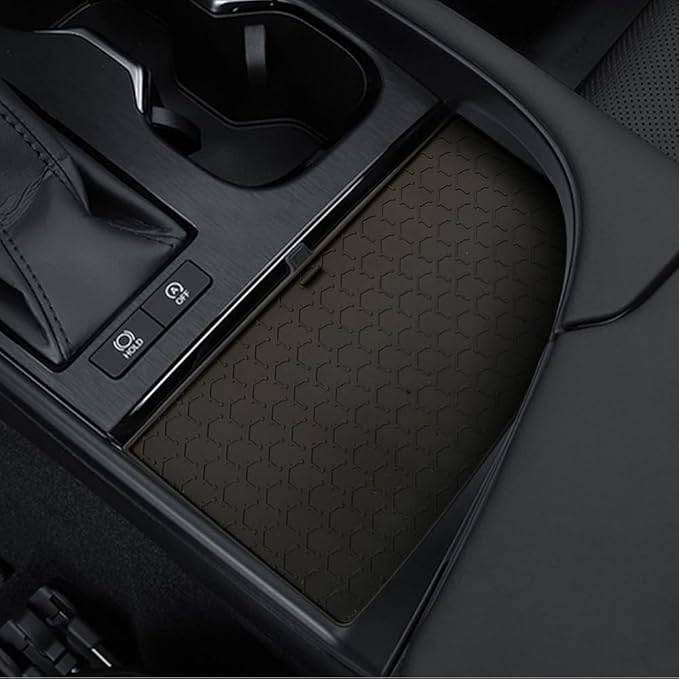 Center Console Mat Wireless Charging Mat Compatible with Lexus ES ES250 ES300h 2022 2023 2024 Car Non Slip Wireless Charger Silicone Cover Pad (Black)