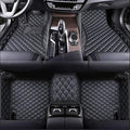 Custom Fit Car Floor Mats for Most Cars, SUVs, Trucks - Waterproof PU Leather All-Weather Floor Liners - Durable Anti-Slip Interior Car Accessories to Protect Vehicle Floors (Black)