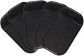 5PCS Extra-Strong Anti-Slip Pad Car Dashboard Sticky Pad Removable Silicone Gel Mat Washable Multi-Purpose PU Gel for Cell Phone Tablet (Black)