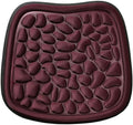 Car Seat Cover, Breathable Comfort Auto Seat Cushion Pad, All Seasons Non-Slip Car Front Driver Bottom Seat Protector, Universal Pressure Relief Accessory for Most Vehicle, Office (Wine Red)