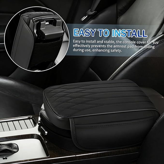 Car Center Console Cover for Jeep Cherokee Trailhawk (2018–2023), Slow Rebound Middle Armrest Seat Box Cover Protector Strong Support Cushion Pad,A/32 * 22 * 5cm
