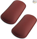 2PCS Car Door Armrest Pads, Soft Leather Car Armrest Cushion with Memory Foam, Comfortable Auto Center Console for Leg Elbow, Elbow Pads Interior Accessories Fit Most Vehicles (Volcanic Red)