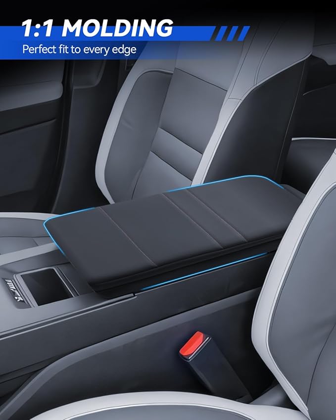 Armrest Cover for 2024 2025 Honda Prologue (EX/Touring/Elite) Accessories Center Console Middle Lid Pad Protector for Car Elbow Rest-Thickened