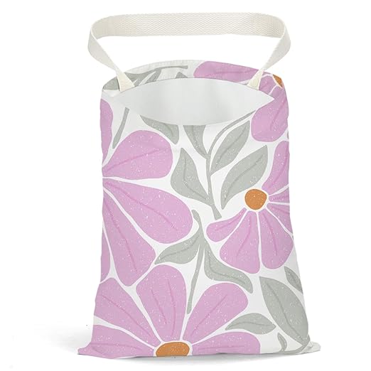 Pykfrhh Abstract Floral Car Trash Can, Car Trash Bag Hanging, Waterproof Cars Back Seat Hanging Organizer and Storage Trash Bags for Vehicle Travelling Camping