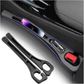 2PCS Upgraded Car Seat Gap Filler,Soft No Drop Seat Guard for Cars with Dual Slot Car Seats Gap Organizer for Storing Items & Filling Gaps,Versatile Between Seats Cars Gaps Filler