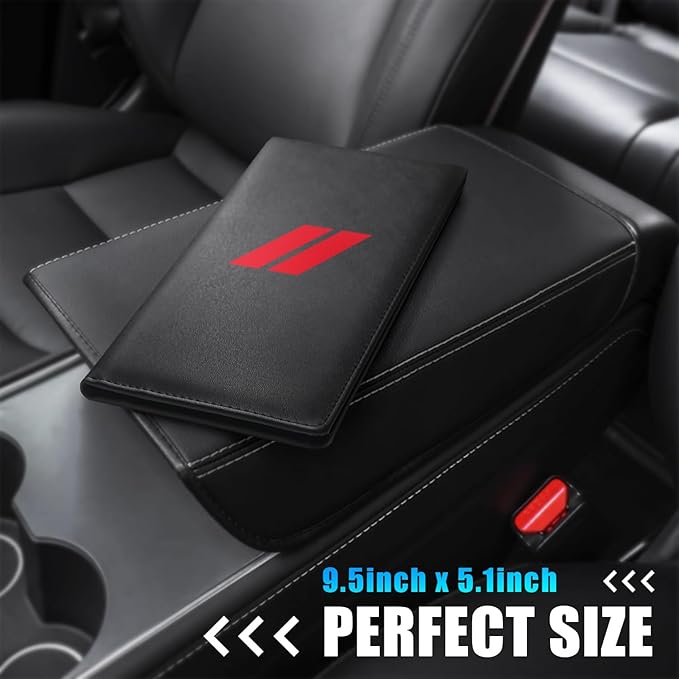 Annloysky Leather Car Registration and Insurance Cards Holder Compatible with Dodge Challenger Charger SRT RAM Auto Accessories, Vehicle Glove Box Car Organizer with Magnetic Shut, Documents License