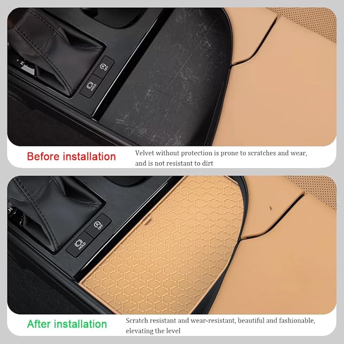 Center Console Mat Wireless Charging Mat Compatible with Lexus ES ES250 ES300h 2022 2023 2024 Car Non Slip Wireless Charger Silicone Cover Pad (Brown)