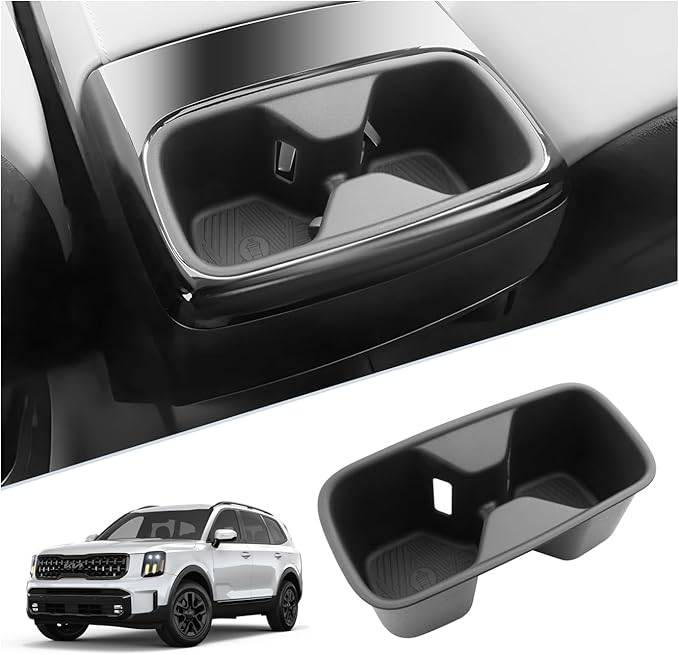 SKTU for 2024 2025 Kia Telluride Cup Holder for 2024 2025 Kia Telluride Central Control Cup Holder Kia Telluride 2024 2025 Accessories Rubber Cup Pad 2024 2025 Telluride Non-Slip Pad