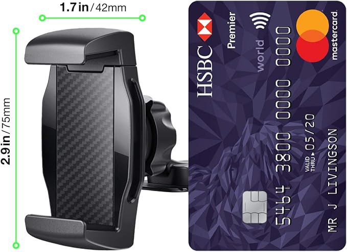 JIMISHA Car Phone Holder - Sticky Adhesive Mount for 4 to 6.5 inch Smartphones