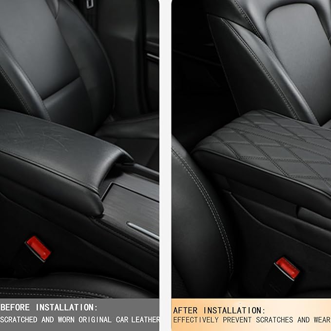 Car Armrest Pad for Audi SQ8/RS Q8 RSQ8 2019 2020 2021 2022 2023 2024 2025 Car Centre Console Armrest Padding Car Center Console Cover Pad with Memory Foam,Grey