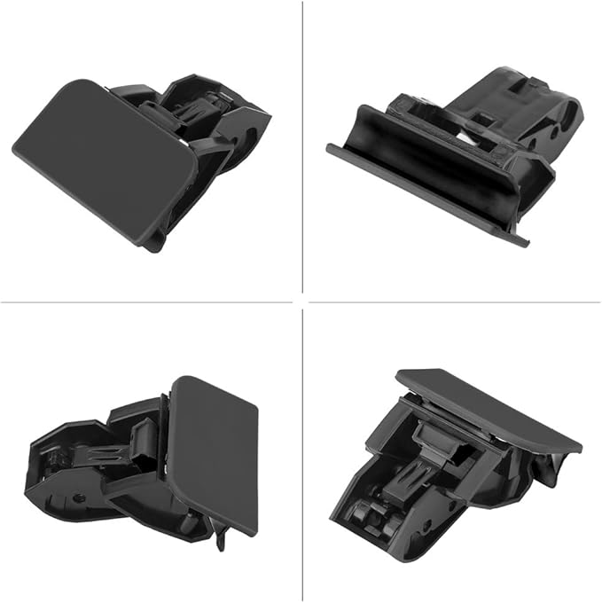 KIMISS Glove Box Lock Replacement,For Volkswagen POLO 2005-2009 ABS Car Glove Box Lock Latch Lid Handle No Hole (Black)