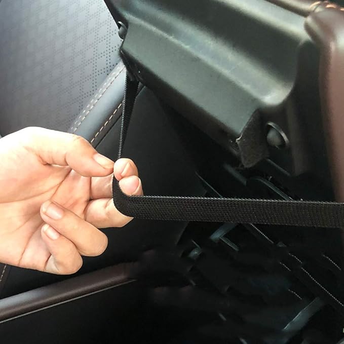 Forala Auto Center Console Pad PU Leather Car Armrest Seat Box Cover Protector Universal Fit (D-Black&Redline)
