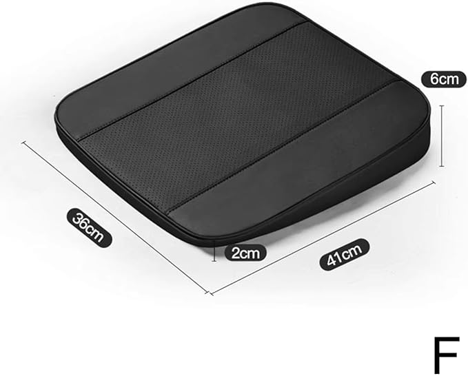 Memory Foam Car Seat Cushion for BMW X5 G05 2018-2023, Wedge Booster Lumbar Support Pad for Drivers Office with Non-Slip Base,Black-6cm
