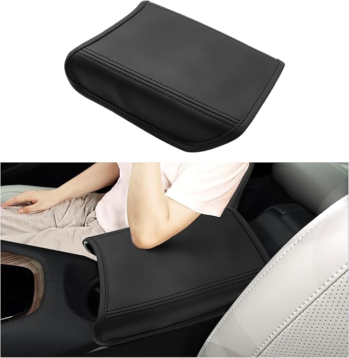 LFOTPP Armrest Cover for 2021-2025 Polestar 2 Polestar 2 Accessories Center Console Cover Arm Rest Protector Middle Lid Pad Protector PU Leather, Anti-Scratch,Non-Slip