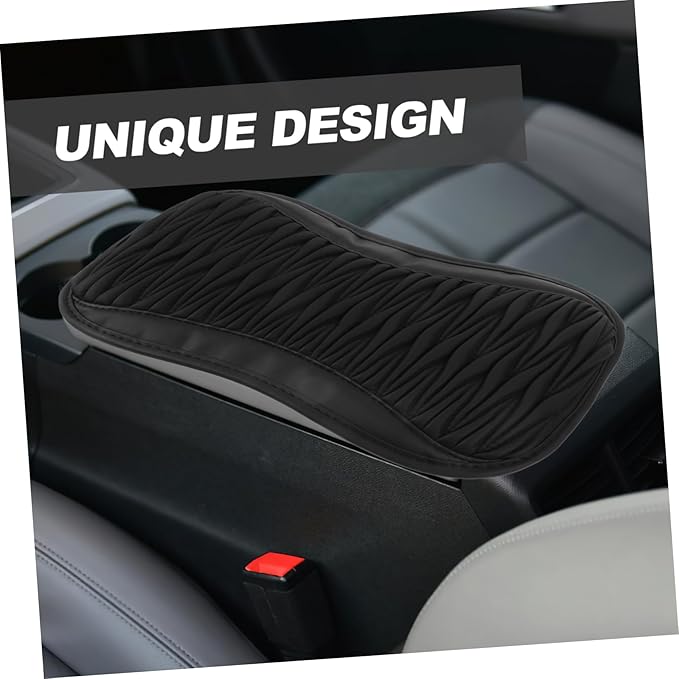 Mikinona Comfortable Auto Armrest Pad Faux Center Console Cushion for Cars Easy Installation Enhances Driving Experience Compatible with Multiple Models