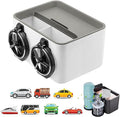 ZMPDJG 2025 New Car Armrest Storage Box, Car Armrest Storage Box with 2 Cup Holders, Universal Between Seat Console Organizer with Phone Slot (G)
