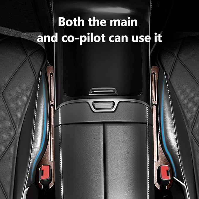 2PCS Car Seat Gap Filler Organizer,Upgrade Car Side Seat Gap Filler with Phone Holder,Multifunctional Car Seat Filler Gap Space Prevents Things Dropping for Cars,SUVs (Brown)