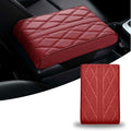 Car Armrest Cushion for Jaguar F-Pace 2015-2019 2020 2021 2022 2023 2024 2025, Car Center Console Cover Armrest Pad Soft Leather Car Interior Accessories,Red