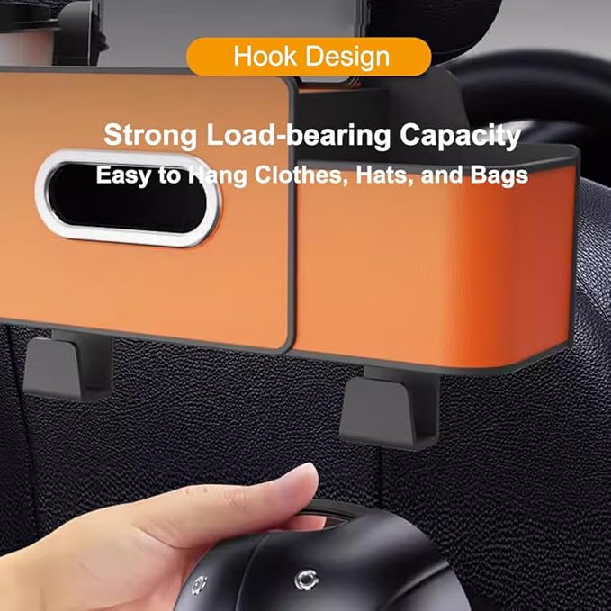 Multifunctional Car Organizers and Storage Back Seat, 3-in-1 Car Backseat Organizer, Car Seat Organizer Backseat, with Tissue, Phone, Cup, Handbag Holder (Black)