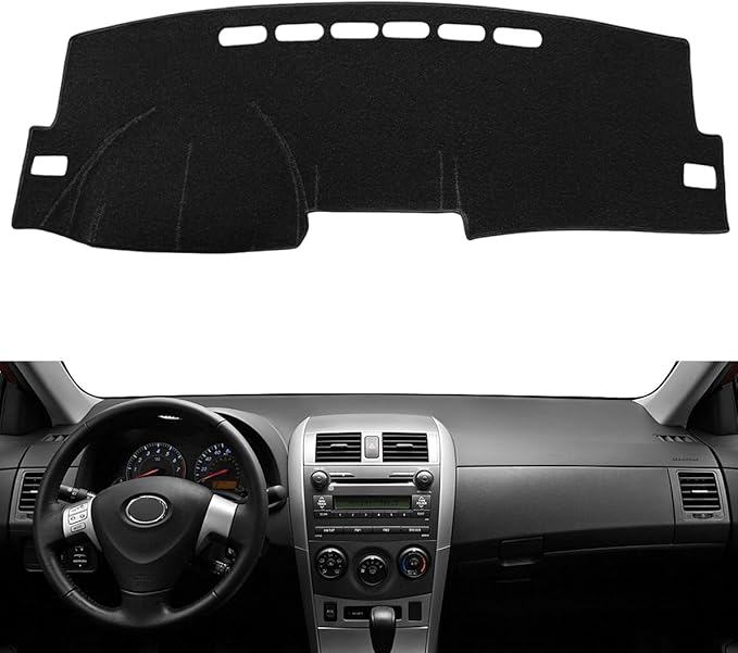 Dash Cover Mat Custom Fit for Toyota Corolla 2009 2010 2011, Dashboard Cover Pad Carpet Protector F91