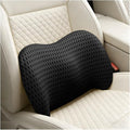 Car Lumbar Support Pillow, Memory Foam Ergonomic Vehicle Lower Back Support Cushion for Back Pain Relief and Sciatica, Automotive Interior Seat Lumbar Pillow, Universal for Vehicles (Black)