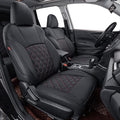 coverdream Legacy Seat Covers Custom Fit for 2020-2024 2025 Subaru Legacy,Full Coverage,Airbag Compatible, Waterproof Leather Car Seat Protector (Full Set,Black/Red)