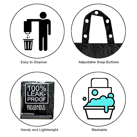 RMMOORORO Cute Hanging Car Trash Garbage Bag 100% Leakproof Waterproof Multipurpose for Car Back Front Seat Console with Hanging Strap (Black)