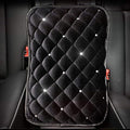 Evankin Vehicle Center Console Armrest Cover Pad,Soft Comfort Center Console Armrest Cushion for Car,Stylish Plush Design Car Armrest Cover Seat Box Cover Protector Universal Fit,Black