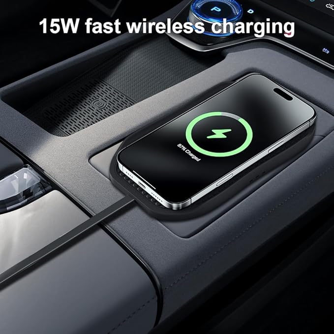 Wireless Charger for Car, Type C Wireless Fast Charging Pad,Charging Station for Multiple Devices,Adapter for iPhone 17 16 15 14 13 12 11, AirPods 3/Pro 2, Samsung S24/S23/S22