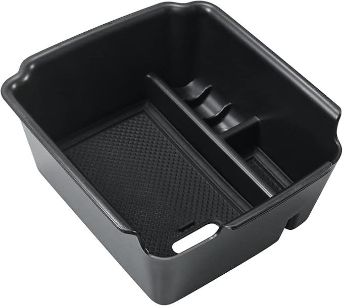 SKTU for 2022 2023 2024 Volkswagen Taos Center Console Organizer 2022 2023 2024 Taos Accessories Insert ABS Black Materials Tray Armrest Secondary Storage Box