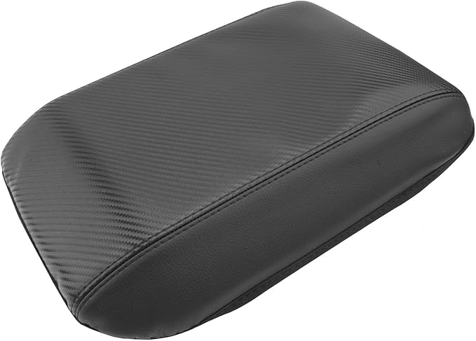 SXCY for 2024 2025 2026 Land Cruiser Armrest Cover for Toyota Land Cruiser 2025 2026 Center Console Cover 2024 2025 2026 Land Cruiser Center Console Cover (Black Carbon Fiber (Thin))