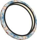 Art Basset Hound Car Steering Wheel Cover, 15 Inch Steering Wheel Cover Stylish Decor for Most Cars