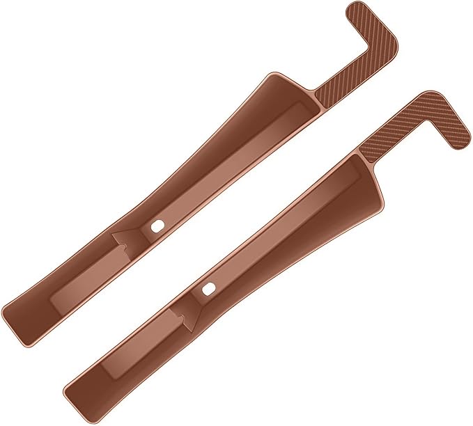 2PCS Car Seat Gap Filler, Vehicle Seat Organizer for Avoiding Dropped Items, Fill The Gap Between Seat and Console, No Drop Seats Guard for Coins Wallets Keys, Universal Car Accessories (Brown)