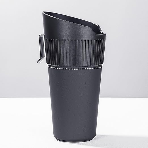 LoopTime Leakproof Car Trash Can,Mini Car Trash Bin for SUV and Truck,Small Cars Garbage Can,Waterproof Automotive TrashCan for Vehicle,Home,Office,Multipurpose,Easy to Clean (Black Hook)