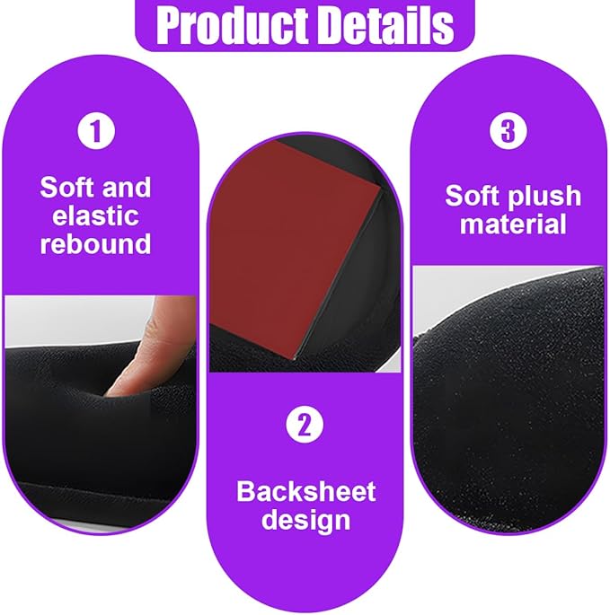 YoRise Car Knee Cushion Pad, Comfort Plush & Sponge Car Door Armrest Pillow, Soft Auto Leg Protective Mat, Universal Vehicle Interior Center Console Elbow Support Accessories for Most Cars(Plush)