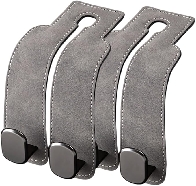 Car Seat Back Storage Hook, Heavy Duty Purse Holder for Car, Auto Back Seat Organizer Hanger for Bags, Groceries and Coats, Universal Vehicle Interior Accessories (2B)