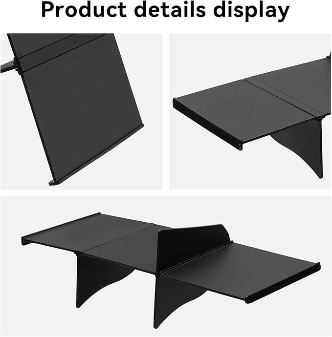 LUCKEASY Glove Box Divider for Hyundai Santa Fe 2026 2025 2024 Organizer Divider for Santa Fe Accessories ABS All-Weather Waterproof Black