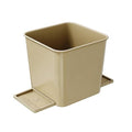 Car Trash Can for Vehicles Leakproof Compact Garbage Bin w/ Stability Flap, Anti-Slip Base, Portable Trash Holder for Cars, Trucks, SUVs, Minivans Compact, Auto Container Organizer (Mocha, Small)
