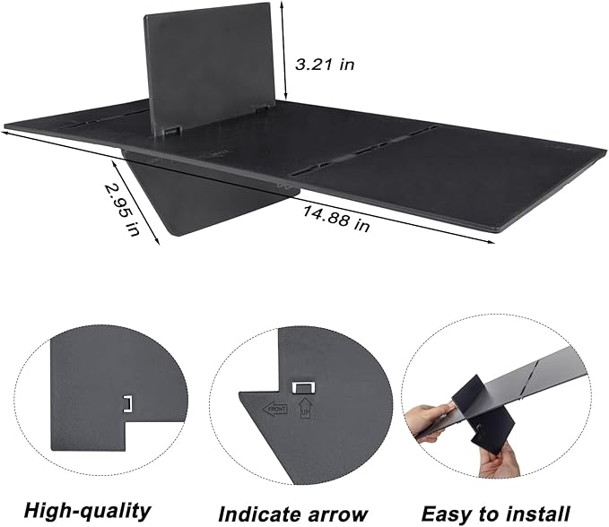 JKCOVER Glove Box Organizer Compatible with Toyota 4Runner 2010-2019 2020 2021 2022 2023 2024 Divider Accessories Insert Box ABS Secondary Storage