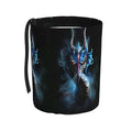 Yellow Dragon Black Car Trash Can Leak Proof Hanging Waterproof Garbage Can Multipurpose Trash Bin for Car SUV Front Seat Headrest Collapsible and Portable Storage Pocket