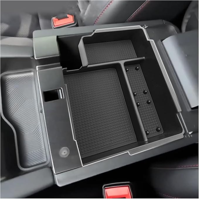SXCY 2PCS for 2025 2026 Ford Explorer Screen Back Tray + Center Console Organizer for Ford Explorer 2025 2026 Accessories for 2025 2026 Ford Explorer Dashboard Organizer 26 Explorer Accessories(Black)