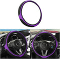 LoyaForba Car Steering Wheel Cover, Universal 14.5-15 Inch, Soft Anti-Slip Neoprene Protector for Steering Wheel, Breathable Odorless and Elastic Stretch, Car Accessory for SUV, Van, Truck (Purple)