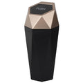 LoyaGour Car Trash Can Bin,Small Garbage Can with Lid,Automotive Cup Holder Mini Cars Trashcan,Portable Cute Cars Door Trash Cans,Women Car Dustbin (1Pcs, Gold)