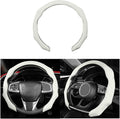 Mandark Car Steering Wheel Cover, Suede Sport Vehicle Steer Wheel Protector Fitting 15 Inch, Non-Slip Comfortable Automotive Interior Decoration Accessories, Universal for Most Cars (Beige)