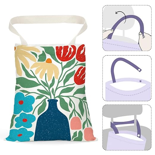 Pykfrhh Boho Flower Car Trash Can, Car Trash Bag Hanging, Waterproof Cars Back Seat Hanging Organizer and Storage Trash Bags for Vehicle Travelling Camping