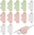6 Pieces Cord Organizer, PU Leather Cable Organizer Reusable Cable Straps Clips Wire Ties Charging Cord Power Cord Earphone USB Holder Multipurpose Cord Holder Keeper Manager Management