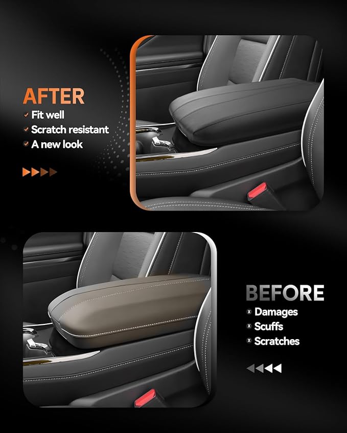 CDEFG for 2025 2026 Buick Enclave Center Console Cover Armrest Box Cover Enclave (Preferred, Sport Touring, Avenir) Accessories Console Arm Rest Protector