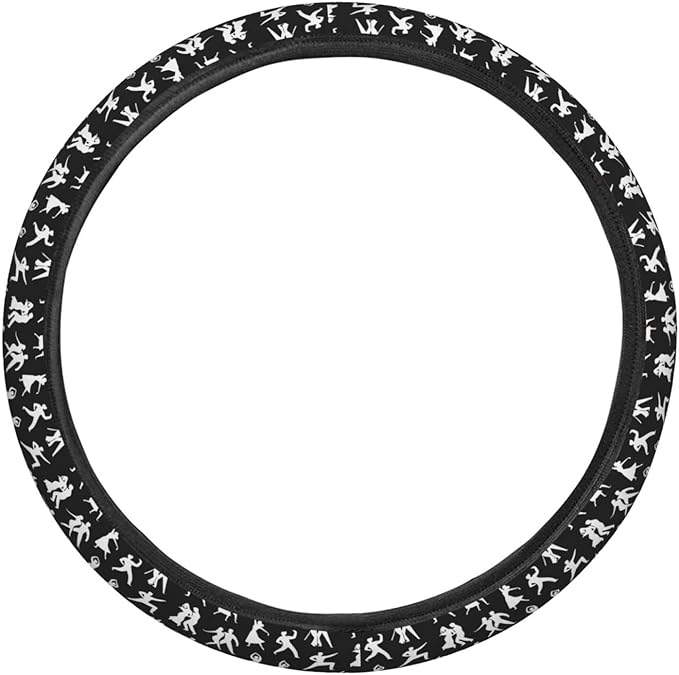 FeHuew Dancing Men Women Steering Wheel Cover for Women, Girls 15 inch Universal Auto Car Anti Slip Wrap Steering Wheel Covers Fit for Vehicles, Truck, SUV